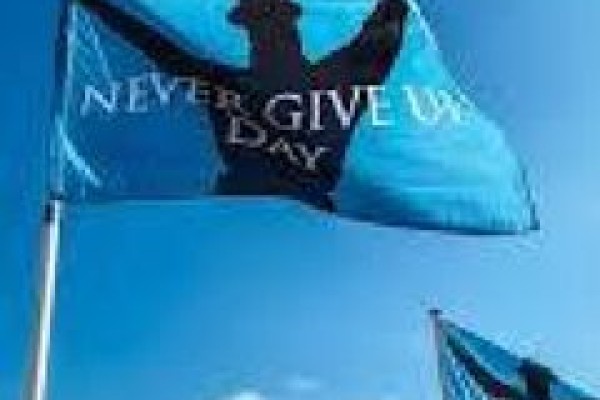 Never Give Up Flag